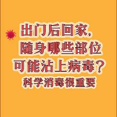 出門后回家，身上哪兒最可能沾染病毒？