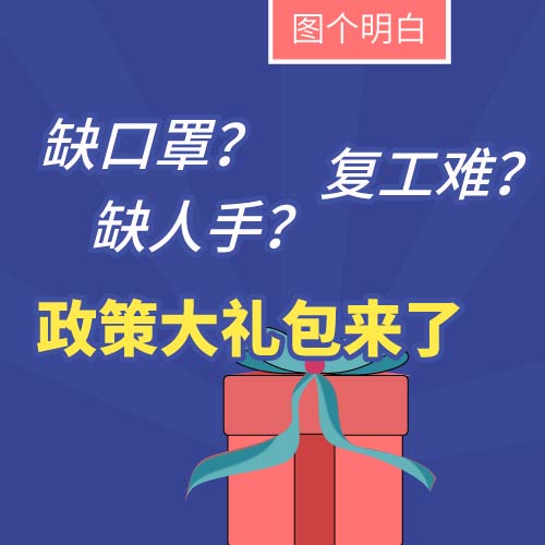 缺口罩、缺人手、復(fù)工難？老板們別愁，政策大禮包來了